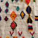 Moroccan Berber carpet Azilal multicolored and fluorescent