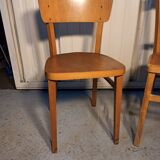 2 wooden bistro chairs Thonet