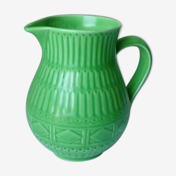 PITCHER IN FAIENCE OF DIGOIN SARREGUEMINES ART DECO