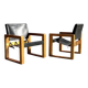 rare bohemian saddle leather safari easy chairs, 1970s