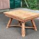 Renovated 1930s Spanish extendable dining table in oak.