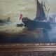 Tableau ancien, marine signée, fin XIXEME