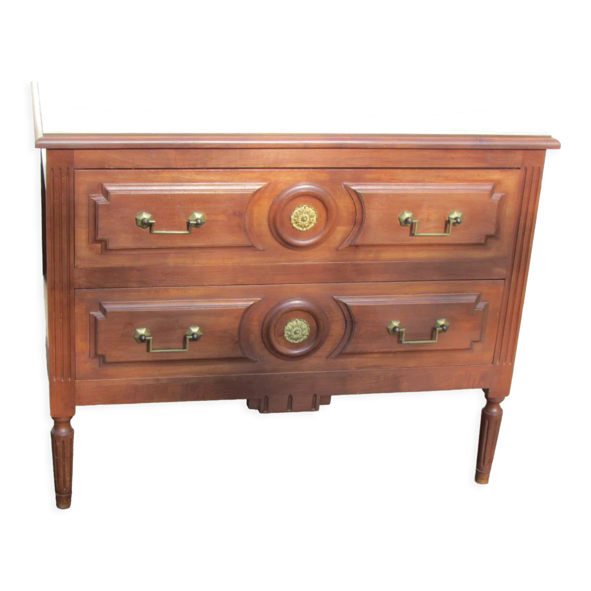 Parisian jumping chest of drawers, 2 drawers, Louis XVI style