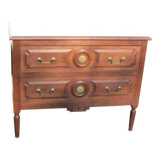 Parisian jumping chest of drawers, 2 drawers, Louis XVI style