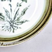 8 vintage hollow plates earthenware Gien model Herbiers table arts France
