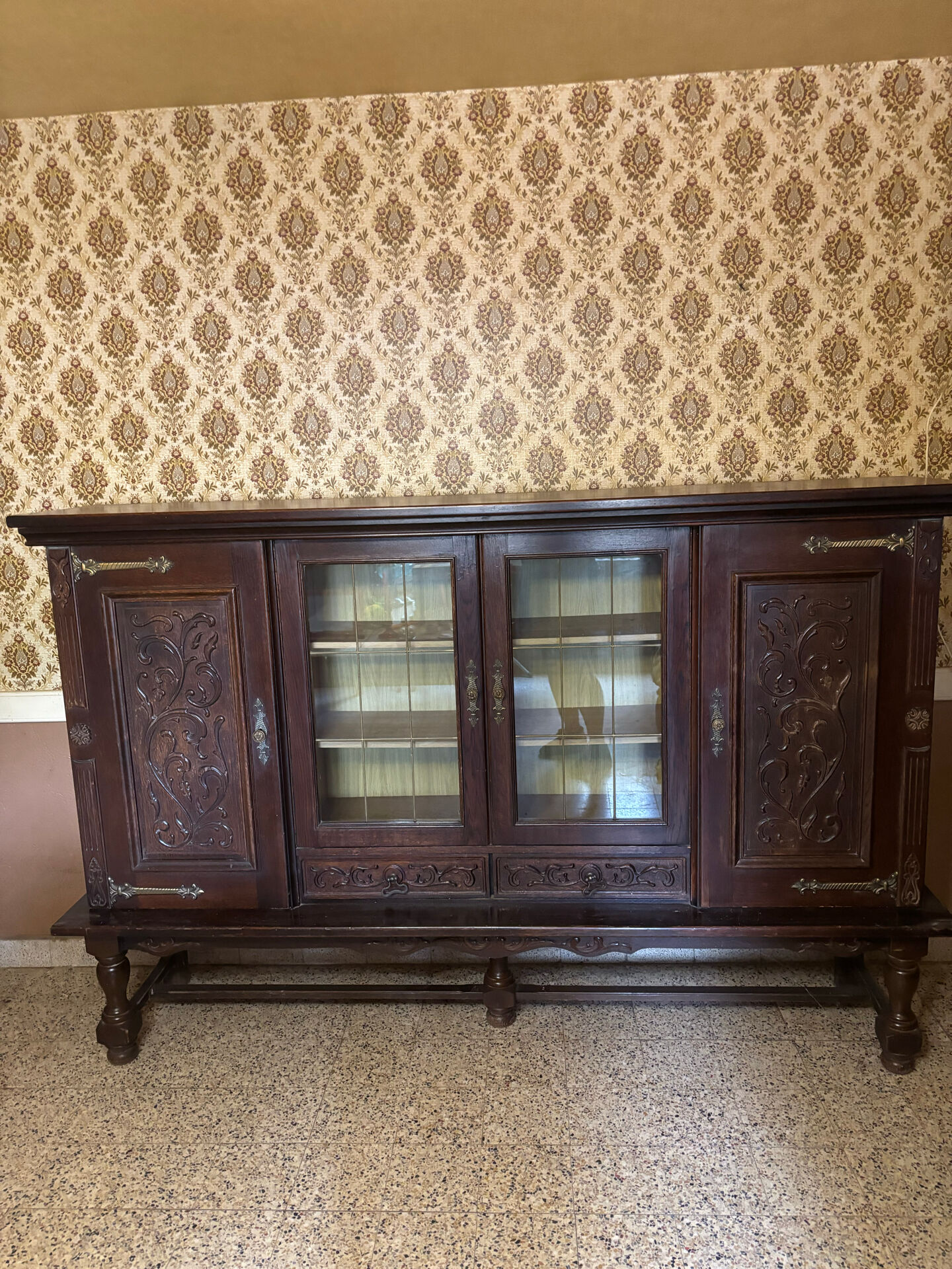 Buffet / very old wooden piece in Henri II Renaissance style