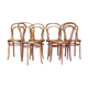 6 bistro chairs N° 14 canned, by Turpe Dresden 1890