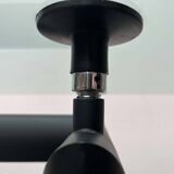 Italian model LC6 dining or office table in metal and glass by Le Corbusier, Pierre Jeanneret, Charlotte Perriand for Cassina.