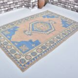 Vintage handmade floral rug sku3431
