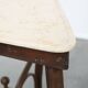 Antique Thonet design side table from the early 20th century with a natural stone top