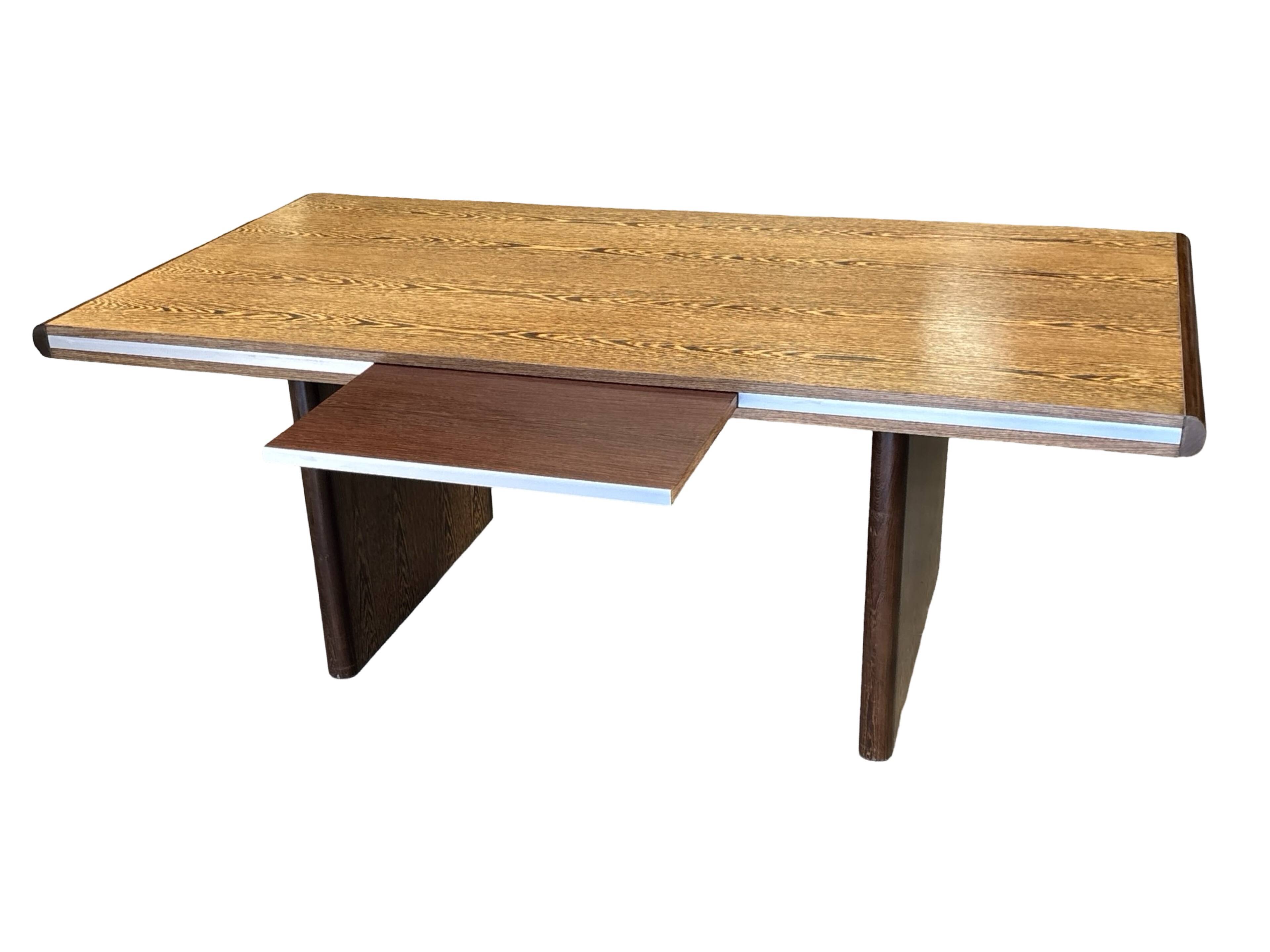 Vintage executive desk - large desk wenge 70s design