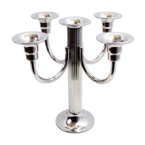 Silver metal candlestick