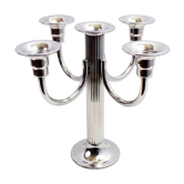 Silver metal candlestick