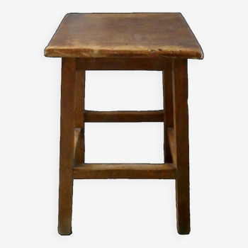 Tabouret d'atelier en bois, années 50-60