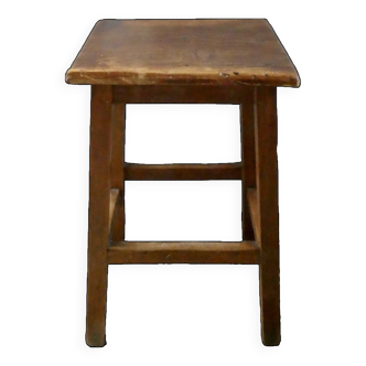 Tabouret d'atelier en bois, années 50-60