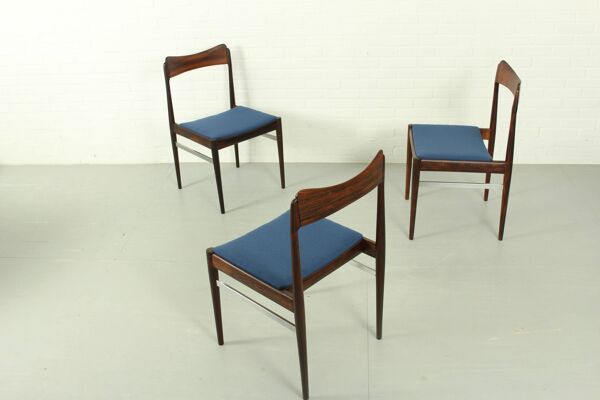 Chaise de salle à manger AWA en palissandre, années 1960