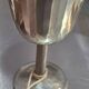 Footed glass in pewter