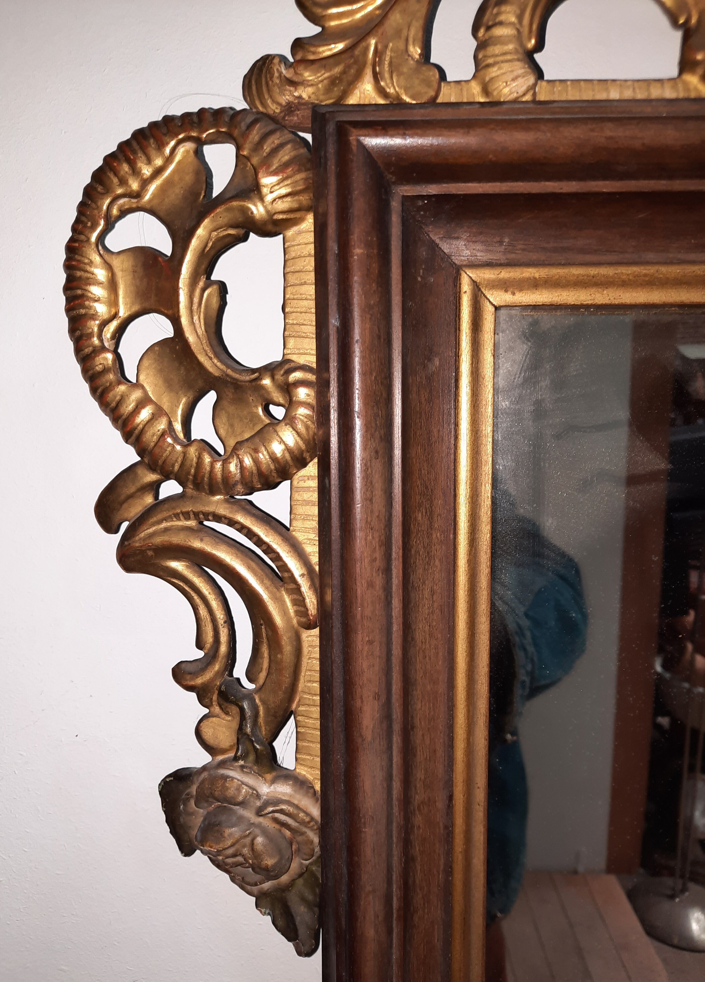 Mirror wooden frame