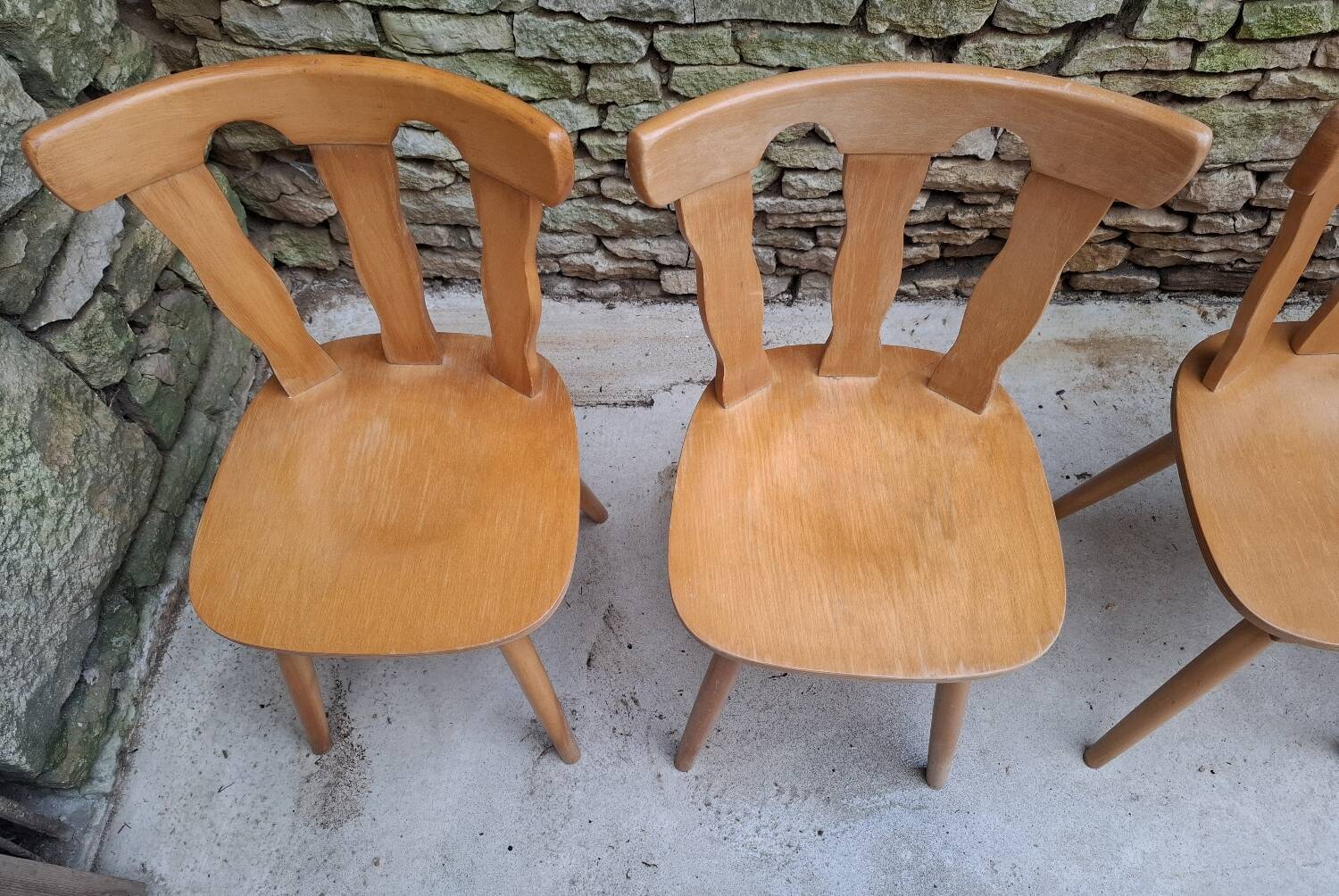 Set of 12 bistro chairs