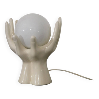 "Main" lamp in ceramic from the 1970s.