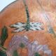 Enamelled brass compote with dragonfly decoration.
