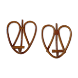 Pair of bamboo hooks
