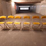 6 vintage opera folding chairs