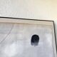 Tableau abstrait sur toile de lin dans le goût de Joan Miro