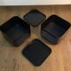 Anna Castelli pair of black Componibili night tables