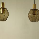 Pair of Lamps by Glashütte Limburg, Germany 1970s