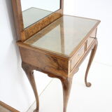 1920, antique makeup vanity with cabinet, Czechoslovakia