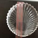 Plat creux en forme de coquillage cristal