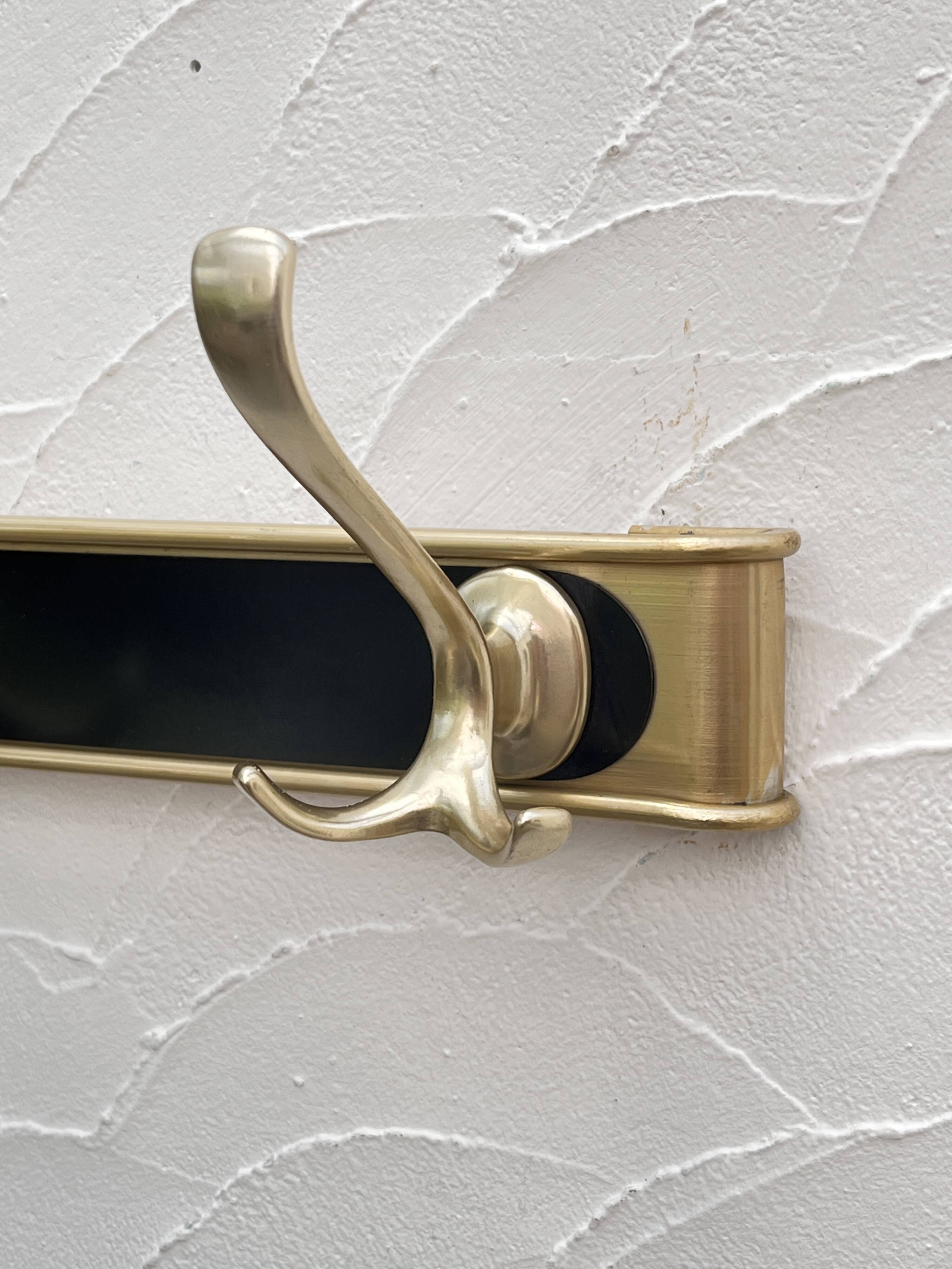 Gold aluminum coat rack