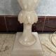 Alabaster lamp foot