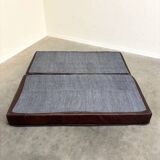 Canapé-lit en cuir vintage, années 1970