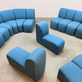 Rare Dutch vintage design modular 'Mississippi' sofa Pierre Paulin Artifort
