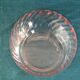 Series of 6 cups in pink glass France