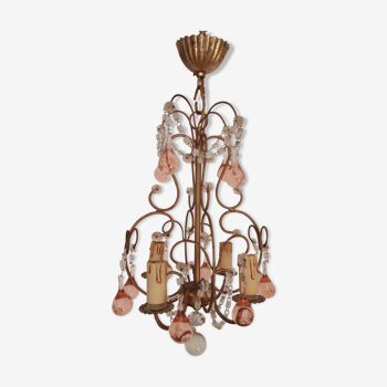 Coloured stamped chandelier