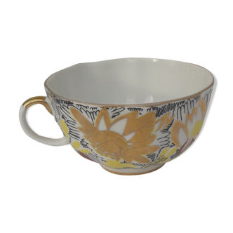 Porcelain teacup from the Russian manufacturer Lomonosov made in USSR