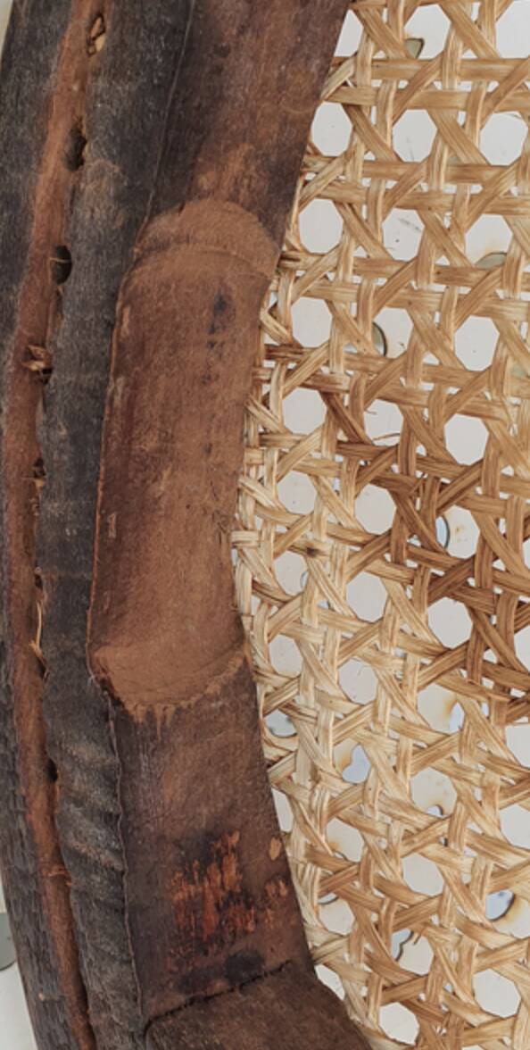 Brune 1904 bistro chair, curved wood, dark oak