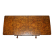 Antique extendable coffee table circa 1880 in solid walnut.