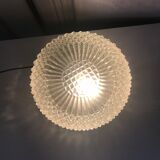 Glass ceiling light circa 1960