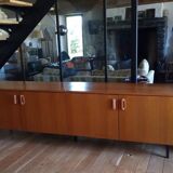 Teak veneer sideboard
