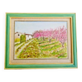 Tableau signé huile sur Bois