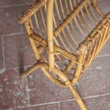 Rattan magazine holder, wicker magazine holder, magazine storage, magazine rack