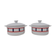 2 cassolettes basque bleu et rouge