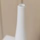 Vase vintage en verre opalin blanc Salong par Johanna Jelinek pour IKEA - verre soufflé à la bouche, design scandinave