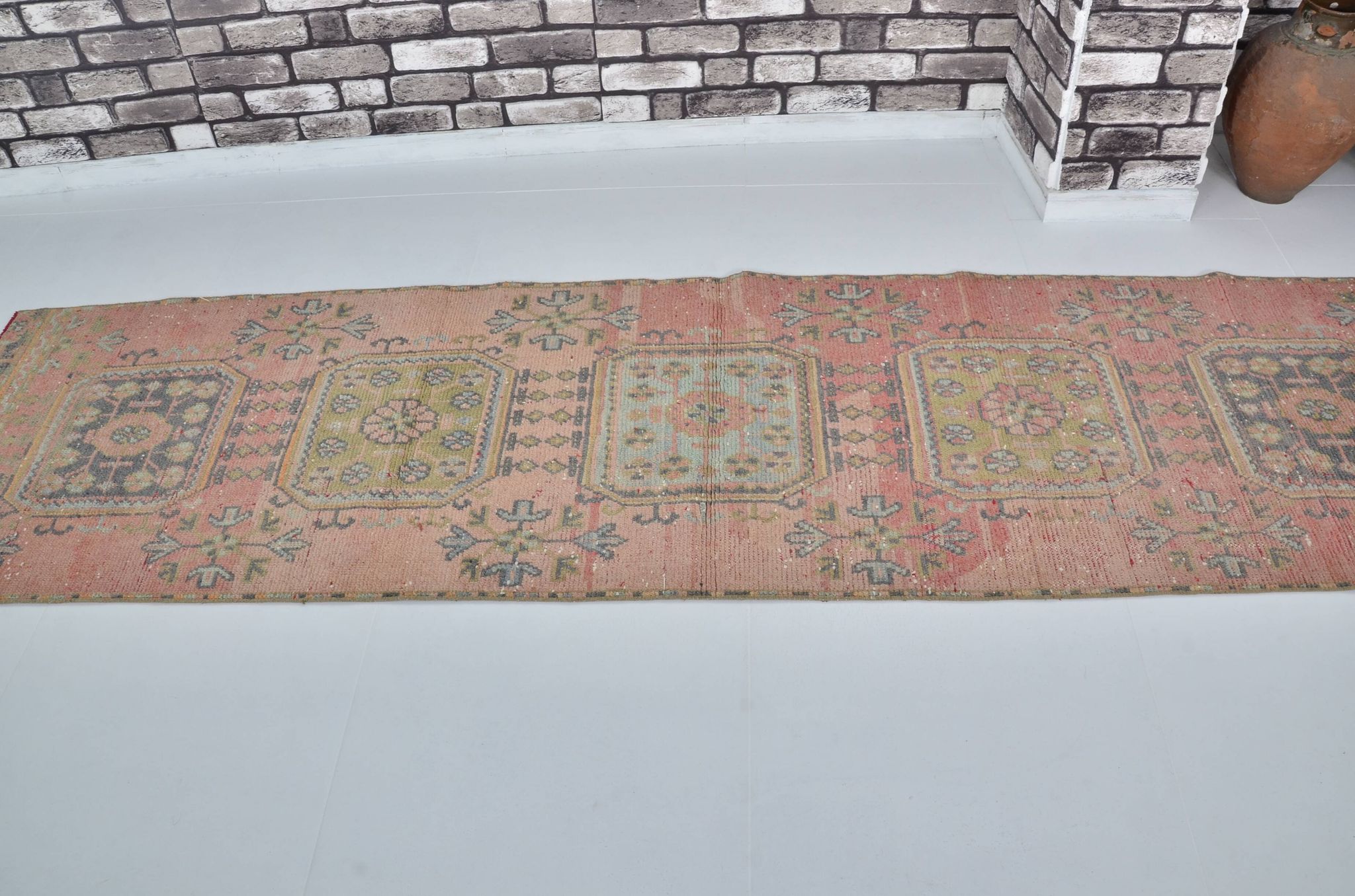 One A kind Oushak Vintage Runner sku 2133