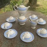 Coffee service, composed of 17 pieces, Poreylor, l amandinoise, vintage