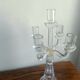 Chandelier, candelabra in bubbled blown glass
